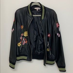 Leather Bomber Jacket